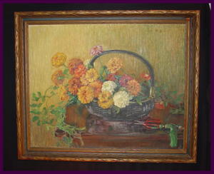 Original Oil Painting by Laguna Beach, California Listed Artist Ruth Peabody. Circa 1920